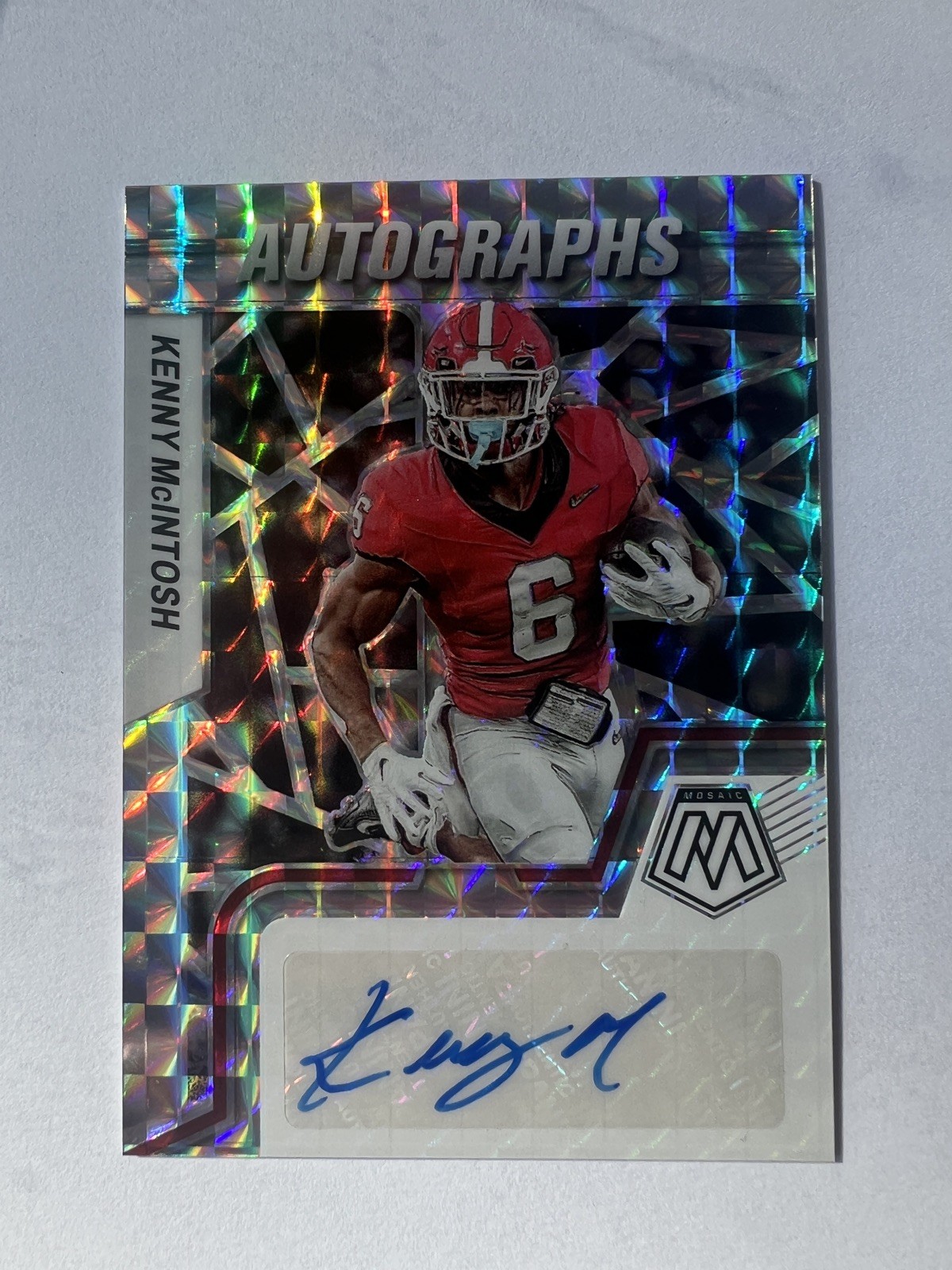 Kenny McIntosh Panini Mosaic Draft Picks Autographs #AMKMC Base