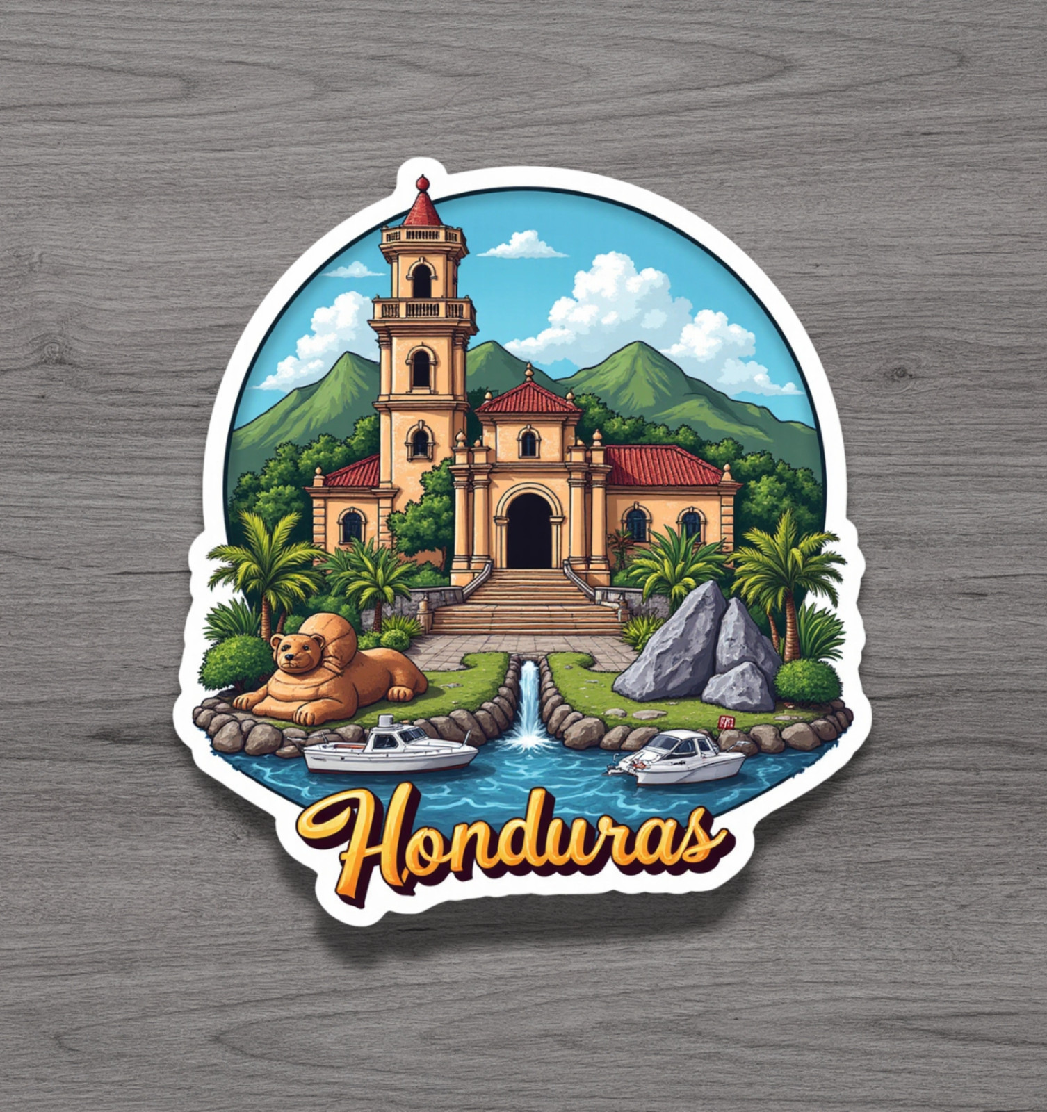 Honduras Fridge Magnet or Laptop Sticker