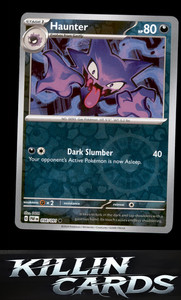 Reverse Holofoil Haunter 056/091 Pokemon Common SV: Paldean Fates Card NM