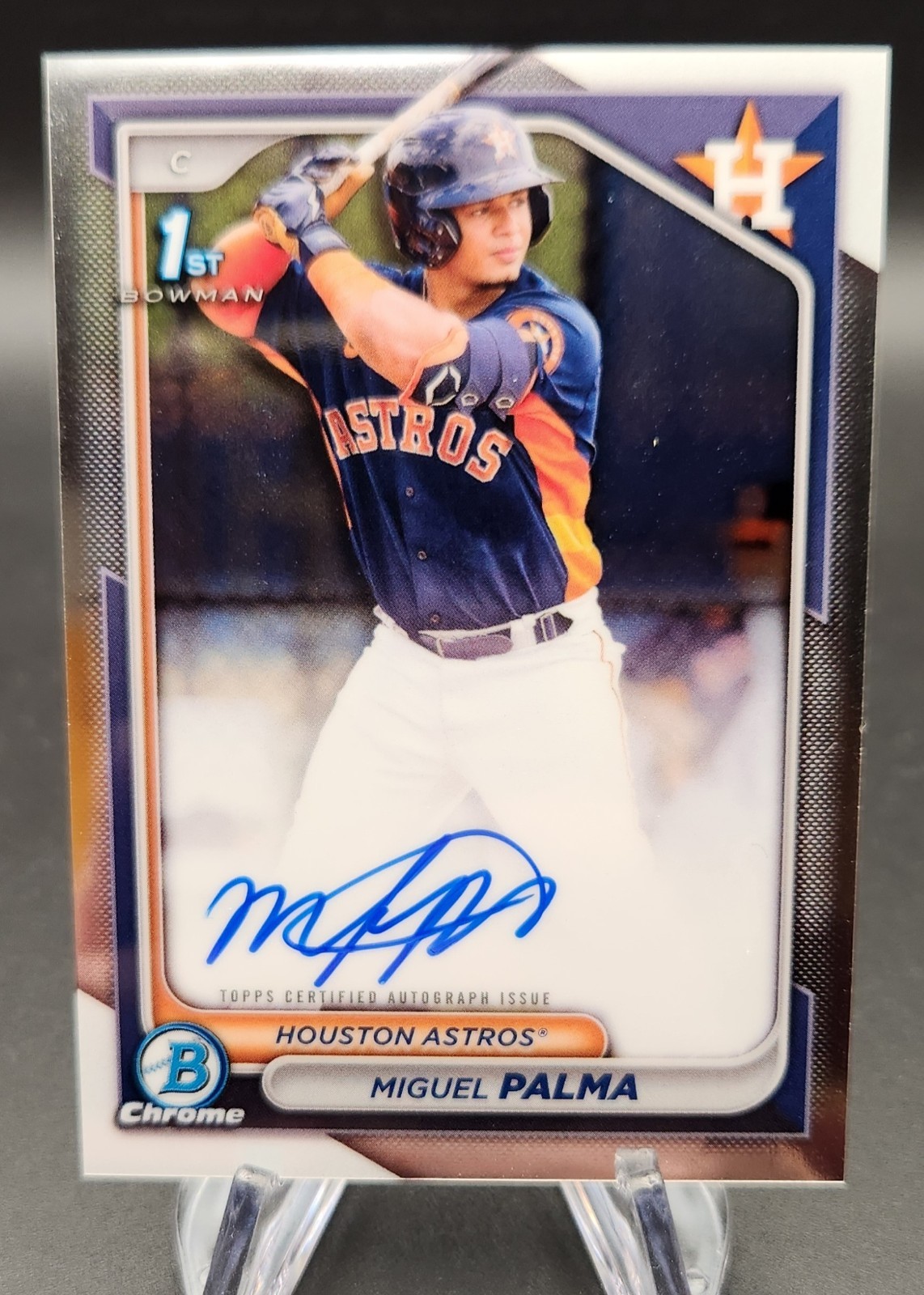 Miguel Palma 2024 Bowman Chrome 1st Auto #CPA-MP Astros