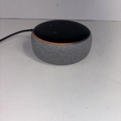 USED Gray  Amazon Echo Dot 3rd Gen Smart With Power Cord