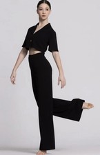 WEISSMAN Elite Dance Costume 2 Piece Black The Story Never Ends 14441 Size XSA
