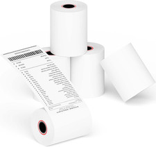 2 1/4''x 85' Thermal Receipt Paper Rolls, POS Cash Register Paper Roll 5 Rolls