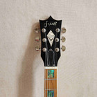 Electric Guitar Flame Maple Top Maple Fretboard Abalone Inlay Set In Rainbow — photo 5