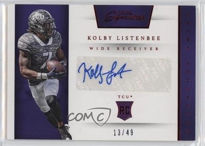 2016 Panini Prime Signatures Proof Red 13/49 Kolby Listenbee Rookie Auto RC 17xm