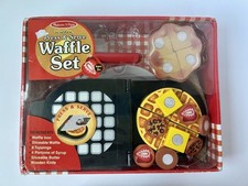 MELISSA DOUG FOOD PLAY   PRESS  SERVE WAFFLE   DISCONTINUED   VERY RARE BOX SET