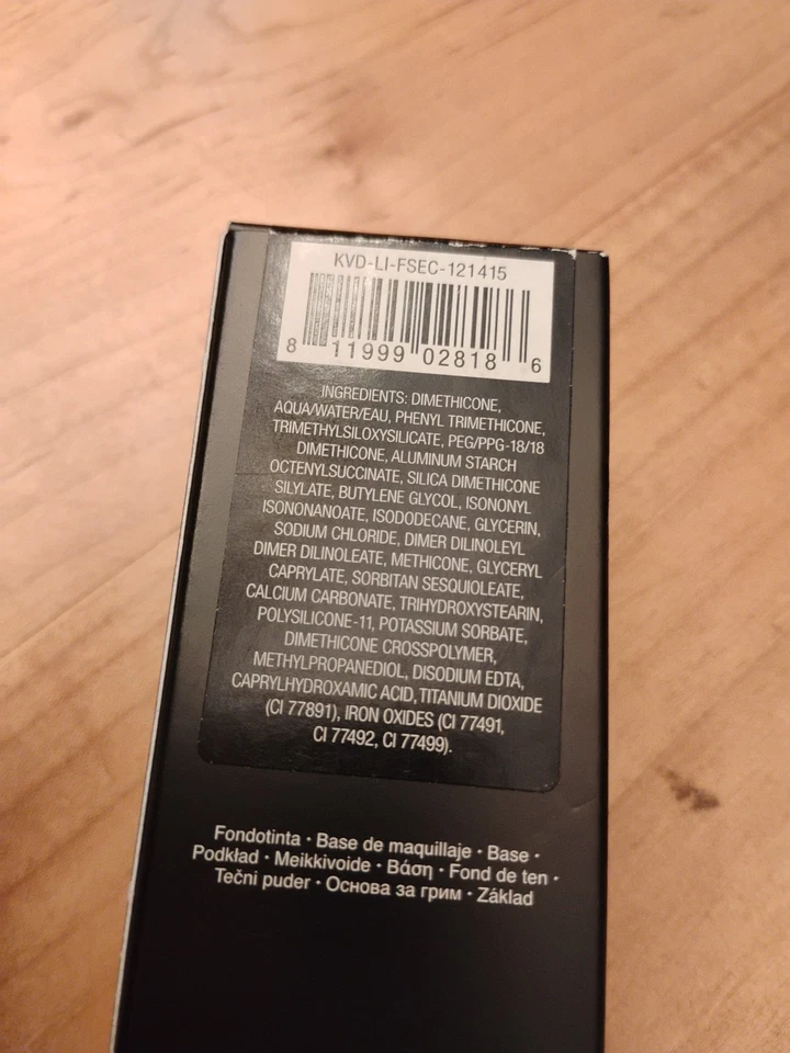KVD Kat Von D Lock It Liquid Foundation 1.0 fl oz Medium 59 Neutral NIB RARE!! - Image 3 of 4