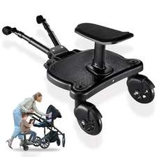 Universal Stroller Board with Detachable Seat - 2 in 1 Sit and Stand Stroller...