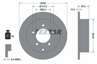 Textar 92227403 Bremsscheibe FüR Mitsubishi