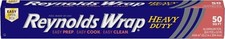 Reynolds Wrap Heavy Duty Aluminum Foil Roll, Thick Heavy Duty Foil for Added Str