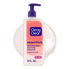 Clean Clear Essentials Oil-Free Foaming Facial Cleanser, 8 fl oz