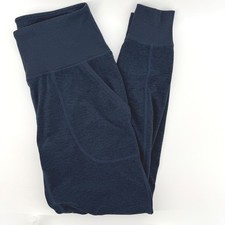 90 Degree By Reflex Medium Athletic Joggers Legging High Waist Navy Blue Pockets