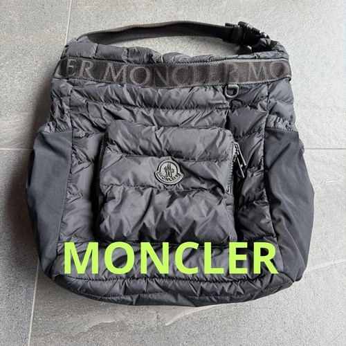Moncler Black Mens Backpack Shoulder Bag Rucksack Japanese Luxury Vintage Nylon