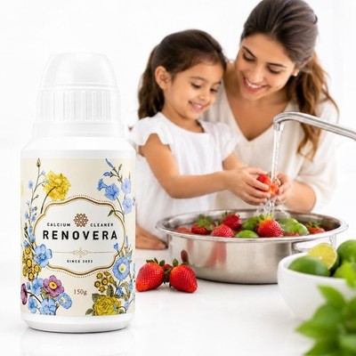 Renovera Fruit & Vegetable Wash | 1 Bottle Lasts 1 Year, Gentle Enough for Bab