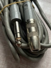 Switchcraft 11’ Stereo Cable 1/4”Male And Female Ends NOS