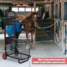 3 Tier Saddle Rack for Tack Room, Bridle, Horse Lovers, Cowboy