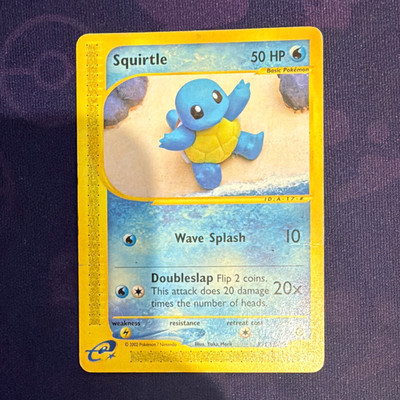 The Pokémon Company Squirtle 131/165 Expedition e-Reader Regular 50 HP