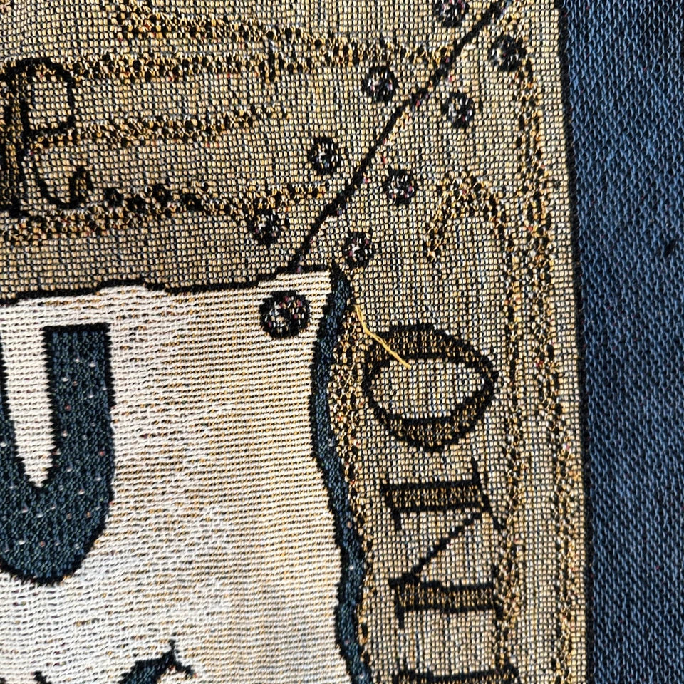 VTG BOYDS BEARS How Do I Love You Tapestry Throw Blanket 60x47 Classic Eclectic - Image 4 of 4