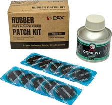 PAX 30Pcs 32mm Dia Round Universal Tube and Tire Patch Kit, with 1Pc 60ml...