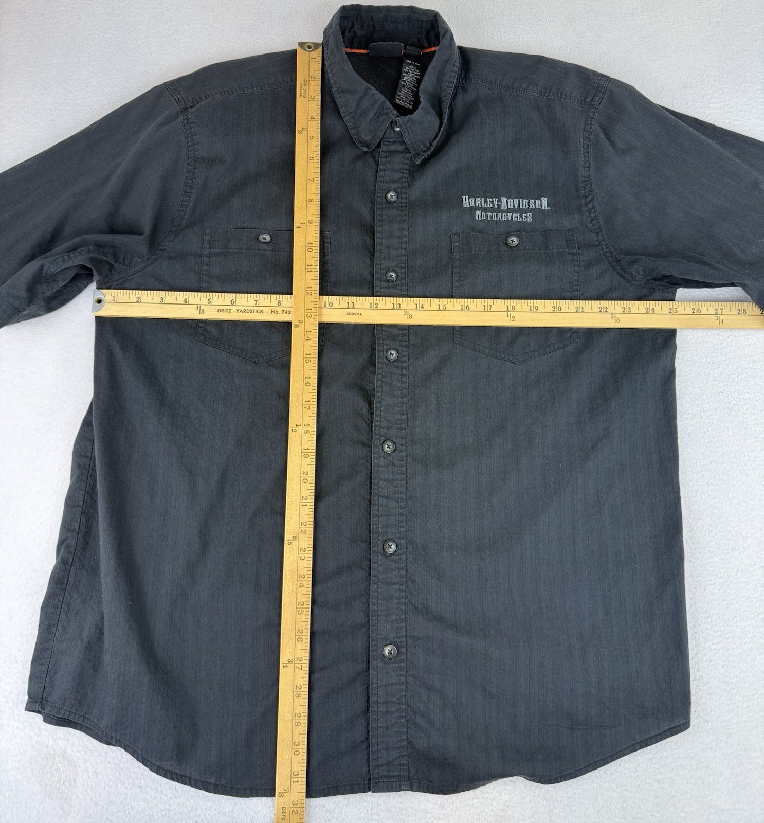 Harley Davidson Performance Button Down Short Sle… - image 2