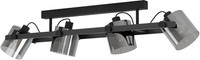 Deckenleuchten 4X40W/E27 IP20 Schwarz Rauchig Modern