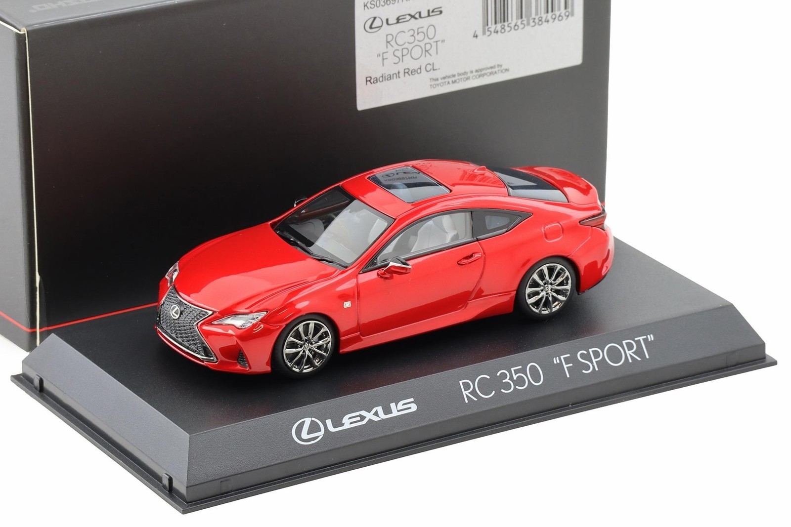 1:43 Kyosho Lexus RC350 F-Sport Coupe Radiant red metallic