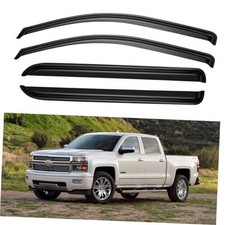 Window Visors Rain Guards for 2014-2018 2014-2018 silverado/sierra crew cab