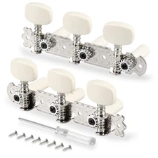  Guitar Tuning Pegs 6 String 3x3 Guitar Machine Heads Tuners Keys Oval Button