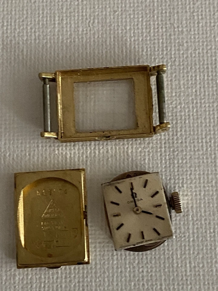 OMEGA Gold Women's 18k Working Vintage 14mmx17mm 17J watch only no band - Image 4 of 4
