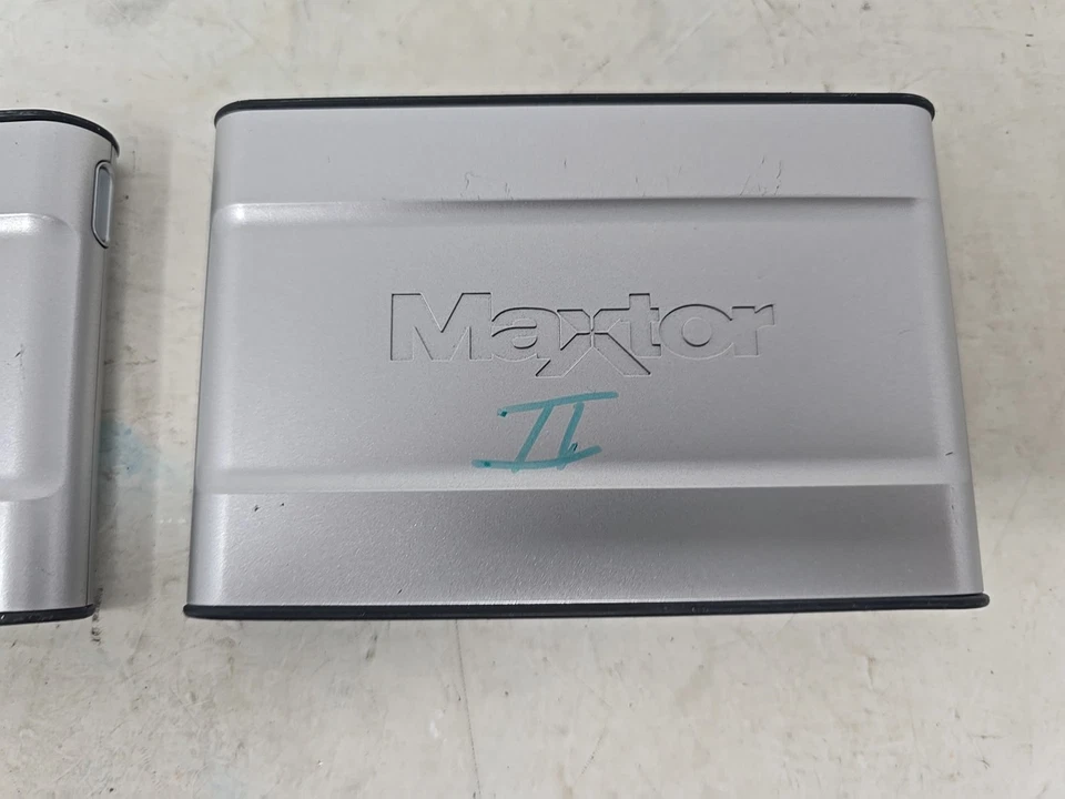 Lot of 3 Ext USB 2.0 HDD Maxtor 100GB OneTouch Mini III & Verbatim 500GB Wiped - Image 4 of 4