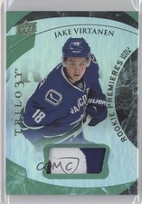 2015 Trilogy Rookie Premieres Green Rainbow Foil 18/35 Jake Virtanen Patch 0c3