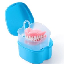Dental Denture Bath Box Case Carrier Denture False Teeth Storage Mouthguard Box
