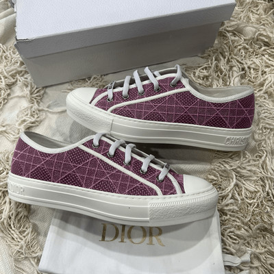 Christian Dior Walk'N'Dior Sneakers Cannage Embroidered Canvas in