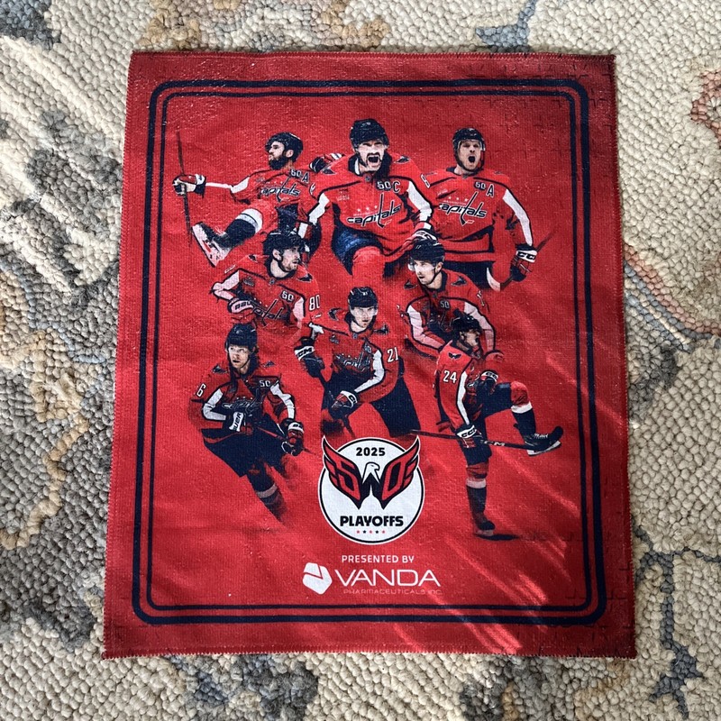 Washington Capitals 2025 Playoffs Round 1 Game 5 Rally Towel New Ovechkin