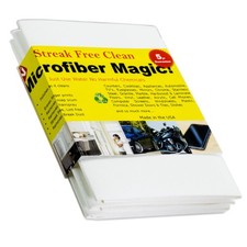 Microfiber Magic Streak Free Cleaning Cloth 3 Pack Clean Any 3-Pack, White