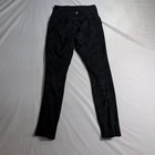 Danskin Womens Leggings Small Black Textured High Waist Stretch Capri-Length — photo 2