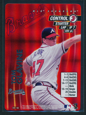 Tom Glavine 035/462 Foil 2001 MLB Showdown WOTC - LP