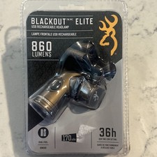 Lampe frontale Browning Blackout Elite 860 lumens USB-C rechargeable