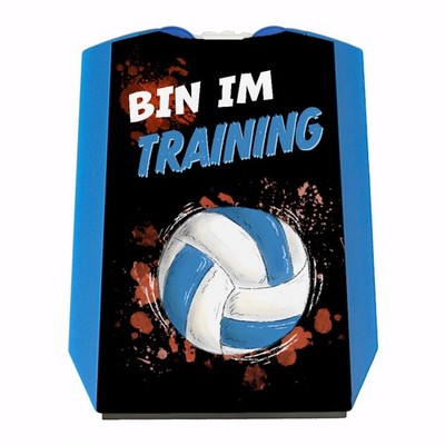 Bin im Training Volleyball Parkscheibe mit 2 Einkaufswagenchips