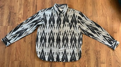 Kardo Lamar Aztec Long Sleeve Hand Stitched Large