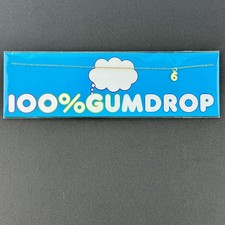 BRAND NEW 14k Gold SmartyPants Girls "100 Gumdrop" Age 6 Charm Number Necklace