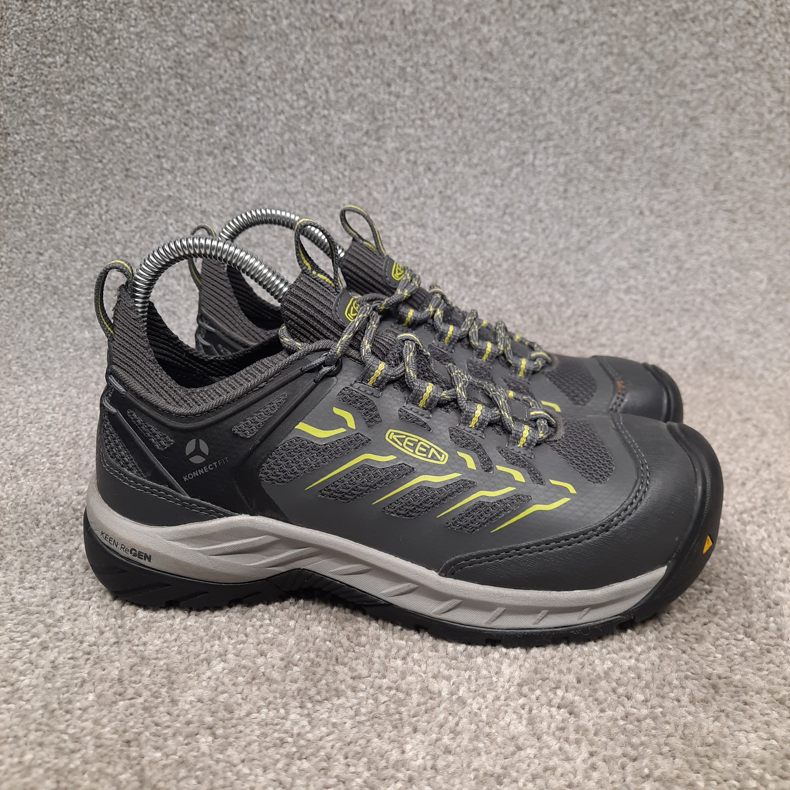 Scarpe Keen Utility Flint II sportive punta in fibra di carbonio da donna taglia 6 5 grigio verde