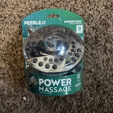 Peerless 8 Setting Spray Shower Head with Touch-Clean in Chrome 76810 NEW SEALED