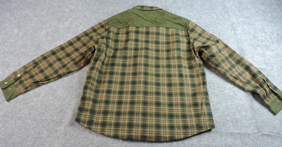 Camisa chamarra bolsillos calentador de manos broches de presión forrados de pana para hombre se adapta a XL Foto 2 de 4