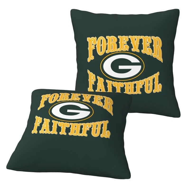Green Bay Packers Forever Faithful Throw Pillow Covers