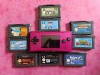 Nintendo Game Boy Micro Pink + 9 Game Lot - Tested & Working - Rare Gba Console