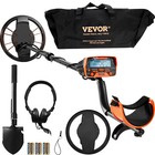 VEVOR Deep Sensitive Metal Detector 250mm Gold Treasure Hunter LCD Waterproof
