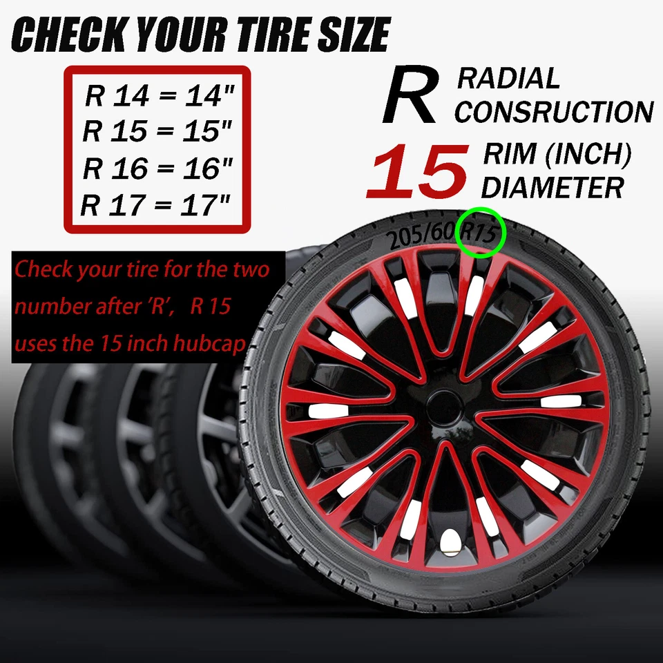 Calotas 4 peças para Mitsubishi Galant Volkswagen OE fábrica 15 polegadas tampas de roda R15 - Imagem 4 de 4