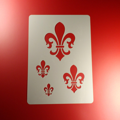 A3 Schablone Fleur de Lis 4 Größen - BO345
