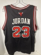 FULLY STITCHED Black Adidas Michael Jordan 23 Chicago Bulls Jersey Swingman 50